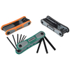 Faithfull 3 Folding Hex Key Sets - A/F Metric and Torx (XMS14HEXSETS)