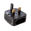 Fast Fit Converter - CEE7 Europlug to UK Converter (Black 5 amp)