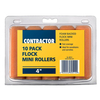 Harris 80716 Contractor Mini Flock Roller Pack 4" (Pack of 10)