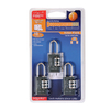 Henry Squire CLL20TR Recodable Black Combination Padlocks (Pack of 3) 20mm
