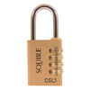 Henry Squire CSL1 Brass Combination Padlock 38mm