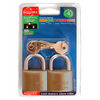 Henry Squire LP9T Leopard Brass Twin Pack (2 x LP9 Keyed Alike) Padlocks