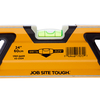 Johnson 1707-2400 24 Inch GlowView Heavy Duty Aluminium Box Level - 3 Vials
