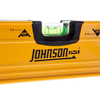Johnson 9896-HH 96in Aluminum Box Beam Level with Hand Holes - 3 Vials