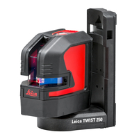 Leica 848435 Lino L2 Red Cross Line Laser with Twist 250 Starter Kit - 25 Metre Range