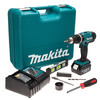 Makita DHP453RFTK 18V Li-ion Combi Drill (1 Battery) - Case with 101 Accessories