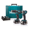 Makita DLX2012MX 18V Li-ion 2 Piece Cordless Kit (2 x 4Ah Batteries)