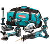 Makita DLX6000M 18V LXT Lithium-Ion 6 Piece Cordless Kit (3 x 4ah Batteries)