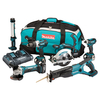 Makita DLX6000PM 18V li-ion 6 Piece Cordless Kit (3 x 4ah Batts) Twin Charger