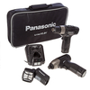 Panasonic EYC110LA2L 10.8V Cordless Drill Driver/Impact Driver/Torch (2 x Batts)