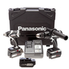 Panasonic EYC208LX3G Cordless Combi Drill/Impact Driver Twinpack (3 Batteries)