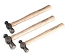 Sealey AK203 Ball Pein Hammer Set 3pc Hickory Shaft