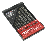 Sealey AK5708 Tungsten Carbide Tipped Masonry Drill Bit Set (8 Piece)