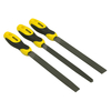 Stanley 0-22-464 File Set 8in - Flat,  Half Round,  3 Square (3 Piece)