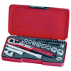 Teng T3834 Drive 34 Piece Socket Set 3/8 Inch Drive