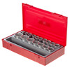 Teng TT1217 12 Point Regular Metric Socket Set 1/2 Inch Drive 17 Pieces