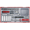 Teng TT1435 35 Piece Socket Set 4-13mm - 1/4in Drive
