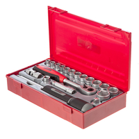 Teng TT3819 Regular Metric Socket Set with 3/8 Inch Drive 19 Pieces