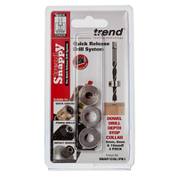 Trend SNAP/COL/PK1 Snappy Drill Depth Collar Pack 6 / 8 / 10mm (Pack of 3)
