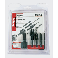 Trend SNAP/PC8/SET Trend Snappy Plug Cutter No 8 Screw Set (Shank Diameter 1/4 H
