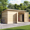 12x8 Log Cabin - BillyOh Pent
Log Cabin Windowless Heavy
Duty Shed Range - Double Door
Garden Storage 28mm