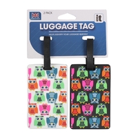 Owl Luggage Tag Set