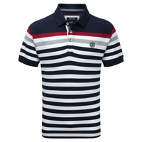 Tog 24 Alexander Mens Polo Shirt Navy Stripe