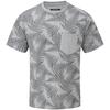 Tog 24 Aston Mens Tcz T-Shirt Grey Marl Fern Print