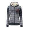 Tog 24 Nordic Womens Deluxe Zip Hoody Navy Marl Stripe