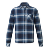 Tog 24 Norman Mens Long Sleeve Flannel Shirt Faded Navy Check