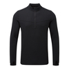 Tog 24 Recreate Mens Tcz Merino Long Sleeve Zip Neck Black/Raven