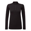 Tog 24 Recreate Womens Tcz Merino Long Sleeve Zip Neck Deep Port Marl/Black