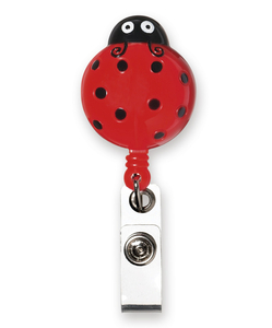 Alexandra red ladybird retractable keyring
