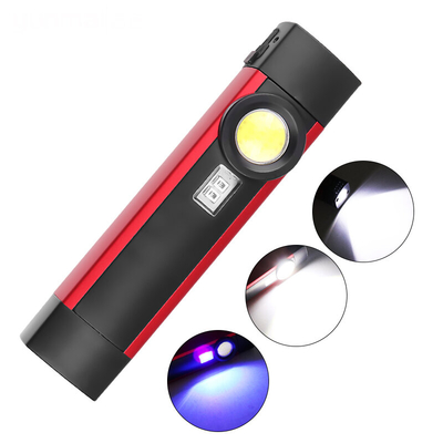 XANES WL01 Work Light XPE+COB
LED+395 Purle 4 Modes USB
Rechargeable Outdoor
Multifunctional Flashlight
Emergency Light