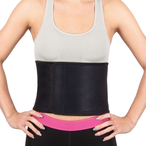 Proworks Neoprene Slimming Belt / Sauna Body Wrap / Waist Fat Burner - Black