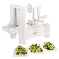 Savisto Tri-Blade Vegetable Spiralizer with Interchangeable Blades