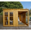 10 x 10 Premier Pent Wooden Garden Summerhouse (12mm Tongue and Groove Floor and Roof) - 48HR + SAT Delivery*