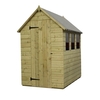 10 x 4 Pressure Treated Tongue and Groove Apex Shed With 4 Windows And Single Door