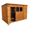 10 x 6 Select Overlap Pent Wooden Garden Shed With 2 Windows And Single Door