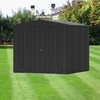 10 x 7 Premier Heavy Duty Metal Dark Grey Metallic Shed (3.16m x 2.28m)