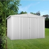 10 x 7 Premier Heavy Duty Metal Silver Metallic Shed (3.16m x 2.28m)