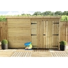 10 x 7 Windowless Pressure Treated Tongue and Groove Pent Shed with Double Doors