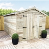 10 x 8 Windowless Premier Pressure Treated Tongue and Groove Apex Shed With Higher Eaves And Ridge Height And Double Doors