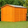 12 x 6 Dip TreatedOverlap Apex Windowless Wooden Garden Shed (10mm Solid OSB Floor)