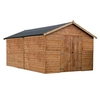 16 x 10 Deluxe Tongue and Groove Windowless Double Door Wooden Garden Workshop (12mm Tongue and Groove Floor And Roof) ***Extended Delivery Typically 14 Working Days As Treated As Special