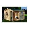 3.6m x 3.6m Log Cabin - 28mm Wall Thickness - INSTALLED