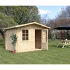 3m x 2.4m Premier Apex Log Cabin (Double Glazing) + Free Floor & Felt & Safety Glass (34mm)