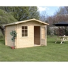 3m x 2.4m Premier Apex Log Cabin (Double Glazing) + Free Floor & Felt & Safety Glass (44mm)