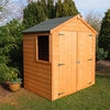 4 x 6 Tongue and Groove Apex Wooden Garden Shed / Workshop (10mm Solid OSB Floor)