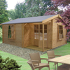 4.19m x 4.49m Apex Log Cabin - 28mm Tongue and Groove